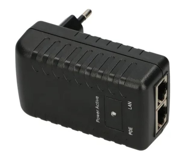 ExtraLink POE-18-18W Zasilacz PoE 18V, 1A, 18W, wtyk do gniazda elektr - 1541590 - zdjęcie